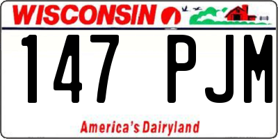 WI license plate 147PJM