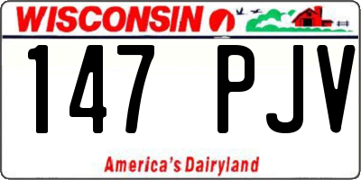 WI license plate 147PJV