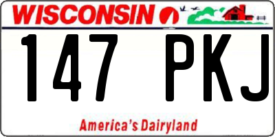 WI license plate 147PKJ
