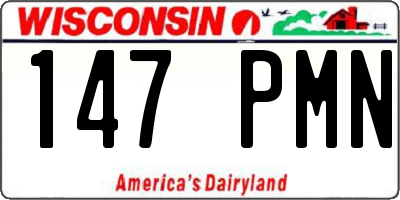 WI license plate 147PMN