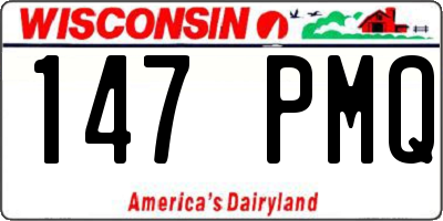 WI license plate 147PMQ