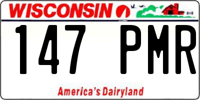 WI license plate 147PMR