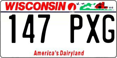 WI license plate 147PXG