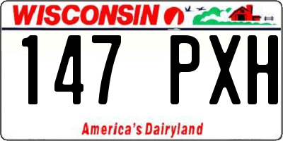 WI license plate 147PXH