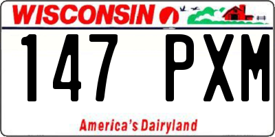 WI license plate 147PXM