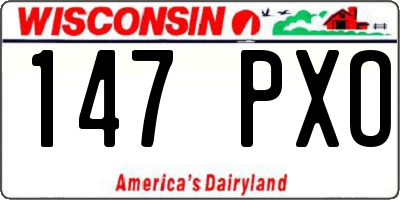 WI license plate 147PXO