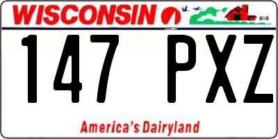 WI license plate 147PXZ
