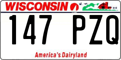 WI license plate 147PZQ