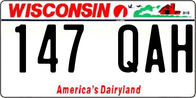 WI license plate 147QAH