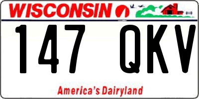 WI license plate 147QKV