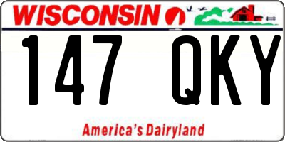 WI license plate 147QKY