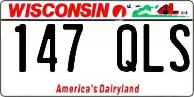 WI license plate 147QLS