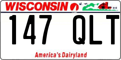 WI license plate 147QLT