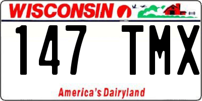 WI license plate 147TMX