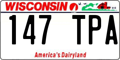 WI license plate 147TPA