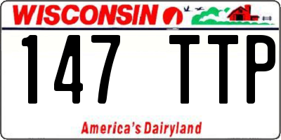 WI license plate 147TTP