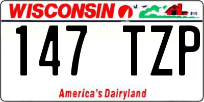 WI license plate 147TZP
