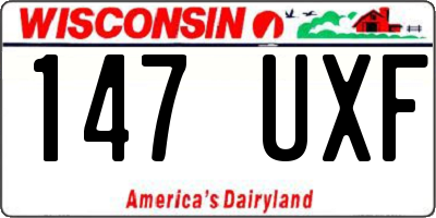WI license plate 147UXF