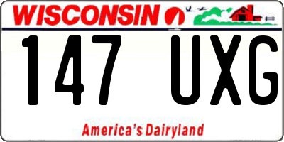 WI license plate 147UXG