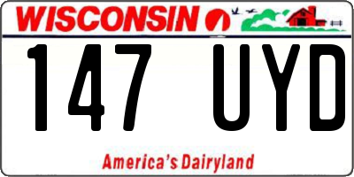 WI license plate 147UYD