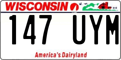 WI license plate 147UYM
