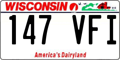 WI license plate 147VFI