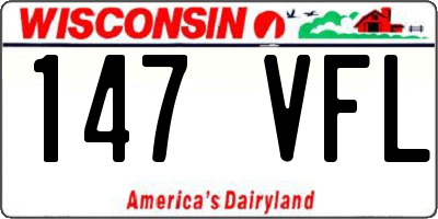 WI license plate 147VFL