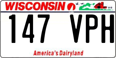 WI license plate 147VPH