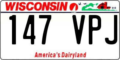 WI license plate 147VPJ
