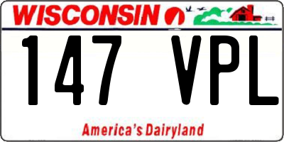 WI license plate 147VPL