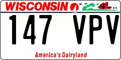 WI license plate 147VPV