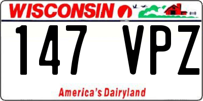 WI license plate 147VPZ