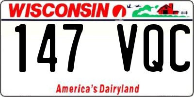 WI license plate 147VQC