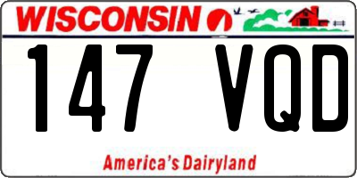WI license plate 147VQD