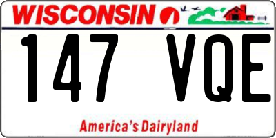 WI license plate 147VQE