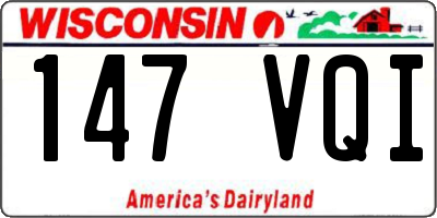 WI license plate 147VQI