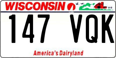 WI license plate 147VQK
