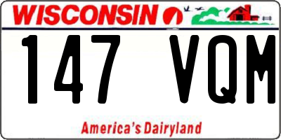 WI license plate 147VQM