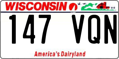 WI license plate 147VQN