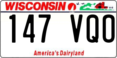 WI license plate 147VQO