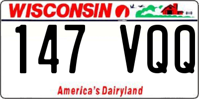 WI license plate 147VQQ
