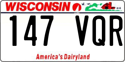 WI license plate 147VQR