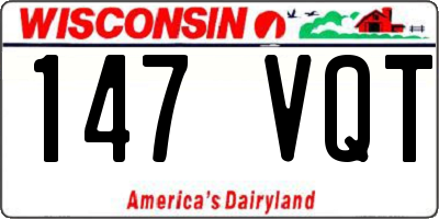 WI license plate 147VQT