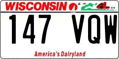 WI license plate 147VQW
