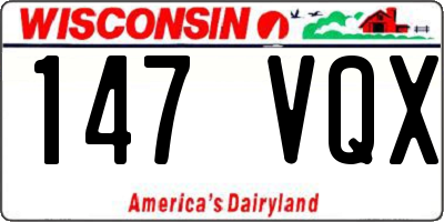 WI license plate 147VQX