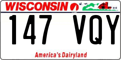 WI license plate 147VQY