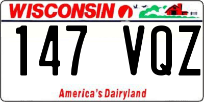 WI license plate 147VQZ