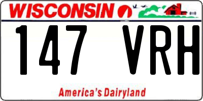 WI license plate 147VRH