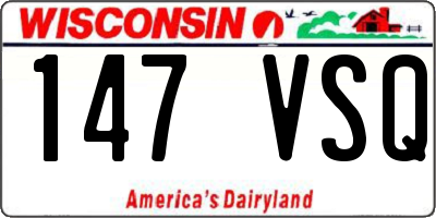 WI license plate 147VSQ