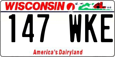 WI license plate 147WKE